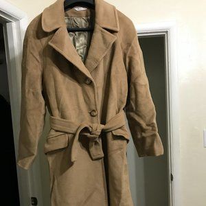 Tadon Confezioni Trench 100 Wool Camel Coat